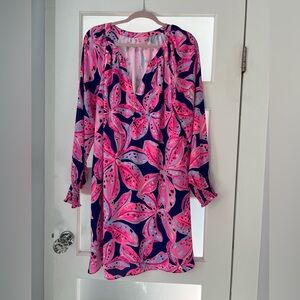 Lilly Pulitzer Brynle dress, Wild Child Rotal Purple EUC Size Extra Large